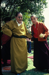 Dudjom Rinpoche and Gyatrul Rinpoche